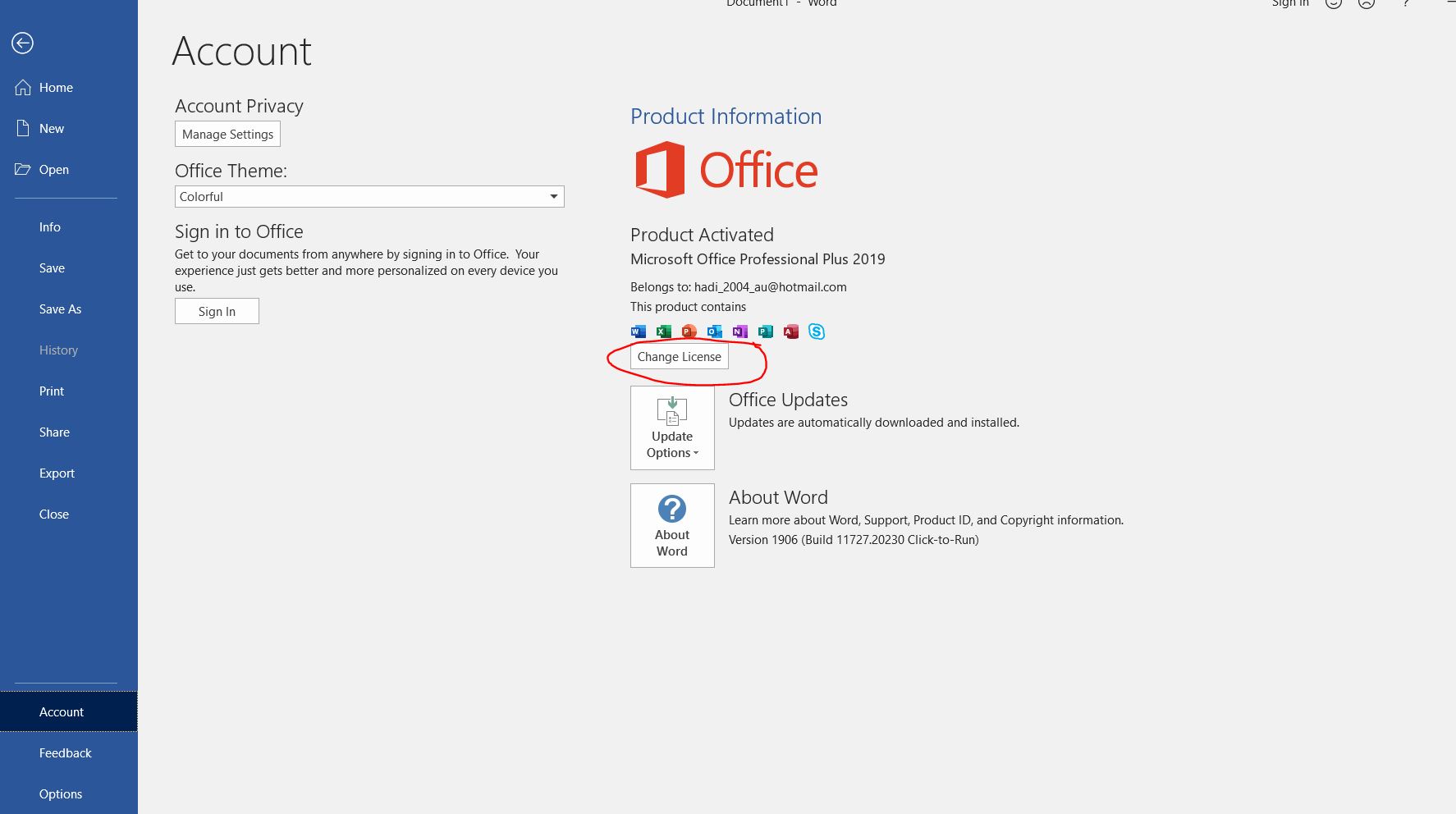 setup office 2019