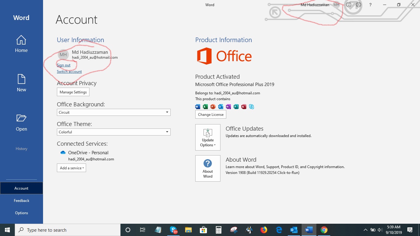 setup office 2019
